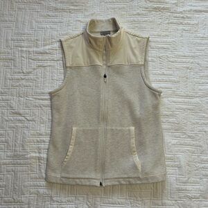 Talbots Cream and Gray Collar Jacket